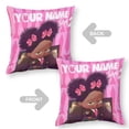 thumbnail image 2 of Bebé Jefe: Niña Africana Fundas de almohada de terciopelo con tema, regalos de funda de almohada, decoración para el hogar, cojín de lanzar, regalo de cumpleaños para fans y parejas. 40cm x 40cm., 2 of 6