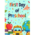 thumbnail image 4 of Colorful and Cheerful Preschool First Day Banner with School Bus Backpack Apple and Airplane Elements Backdrop for Photo Taking School Party Decorations Kids Event Photo Props, 4 of 4
