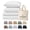 White, variant on Cloudscape 100% Egyptian Cotton Queen Size, 5 Pieces Sheet Set, 400 Thread Count, 17" Extra Deep Pocket Cooling Sheets For All Season -White