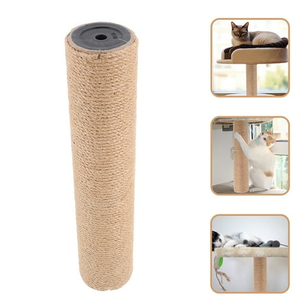 BESTOYARD 2Pcs Robust Sisal Cat Scratching Post Replacement Pole for DIY Cat Tree Assembly