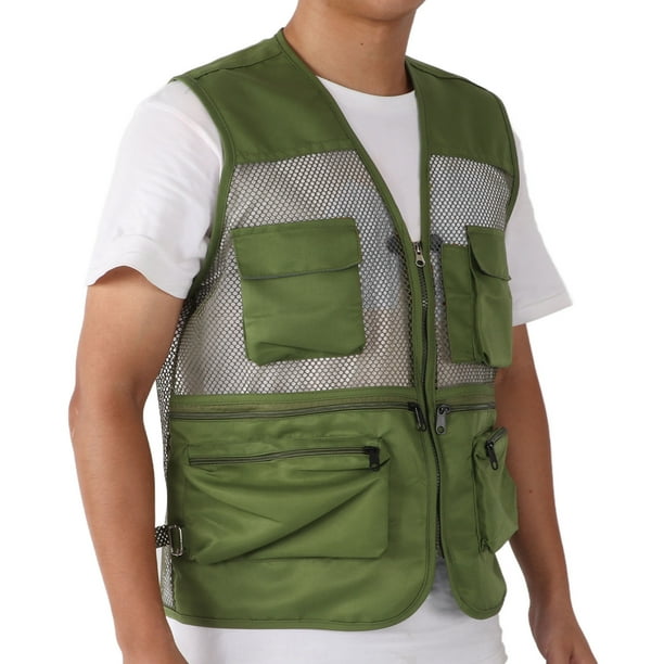 Lixada Fishing Vest for Men and Women,Adjustable Fishing Life Vest with Multi-Pockets,Photography Travel Hunting Waistcoat Jacket, Size: Inside with