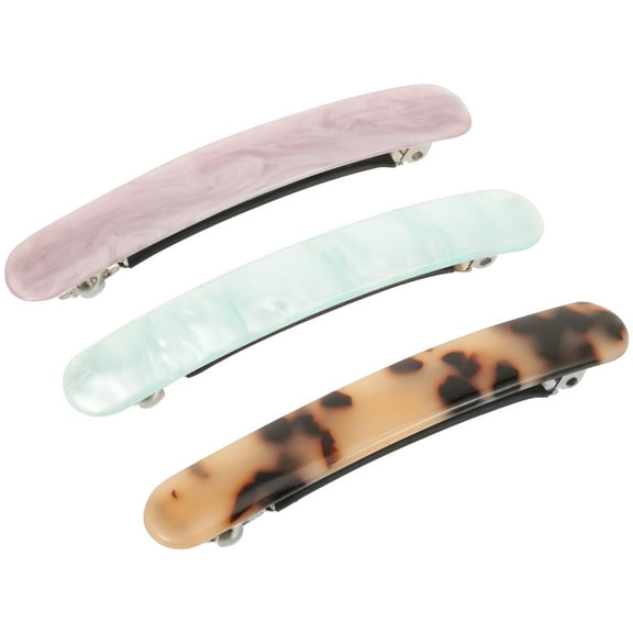 GOOHOCHY 3Pcs Acetate Sheet Girl Hair Clips for Women Styling Accessories