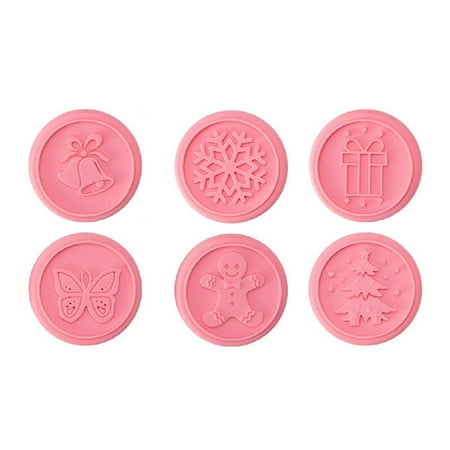

Cookie Stamps with 6PCS Snowman for Butterfly Snowflake Ring Stamps Kitchen Tool