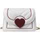thumbnail image 1 of Bolsos cruzados de cuero vegano con botón magnético, minicartera de hombro, bolso acolchado, bolso mensajero (blanco) Sailing Electrónica, 1 of 5