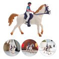 thumbnail image 3 of Figura de jinete de caballo de granja, juego creativo de granero, modelo de juguete en miniatura, adorno de vaquero para montar, figura de caballo de plástico, decoración del hogar, 3 of 6