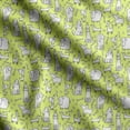 thumbnail image 1 of Soimoi Dog Printed, Poly Canvas Fabric, Decor Sewing Fabric by The Yard 56 Inch Wide,Decorative Fabric for Curtains Tote Bags, Lime Green, 1 of 5