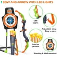 thumbnail image 6 of VATOS 2 Pack Bow and Arrow Toy, Light Up Archery Toy with Cup Suction Standing Target Outdoor Toy for Boy Girl Aged 5-12 Year, 6 of 7