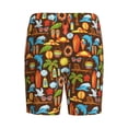 thumbnail image 7 of Daiia Cute Beach Dolphin Mens Woven Stretch Pajama Short,Short Pajama Pants-4X-Large, 7 of 7