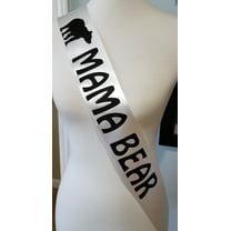 Mama Bear Baby Shower Sash for Mommy to Be Rhinestone Safety Pin by Amy's Bubbling Boutique