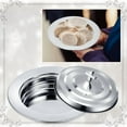 thumbnail image 5 of Silver Communion Set with Lid, Stainless Steel Bread Tray Plates for Churches, Holy Communion Tray with Cover, Church, 5 of 6