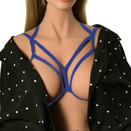 Lingerie For Women Hot Fashion Dew Strap Bra Harness Strap Bra S0027 Nightwear Blue One Size