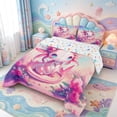 thumbnail image 2 of Manfei Rainbow Axolotl Full Size Comforter Sets,Animals Print Bedding Comforter Set,Colorful Stars Reversible,3pcs,1 Comforter and 2 Pillowcases, 2 of 7
