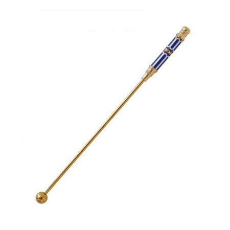 

Gold-plated Stainless Steel Coffee Beverage Stirrers Stir Cocktail Drink Swizzle Stick With Ceramic Decoration