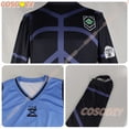 thumbnail image 5 of Disfraz de Cosplay de Anime Blue Lock Bachira Meguru, camiseta de fútbol, ropa deportiva, uniforme azul, traje de fiesta de Navidad y Halloween, 5 of 5