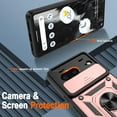 thumbnail image 2 of for Pixel 7 Case, Google Pixel 7 Case with (2 Pcs) HD Screen Protector, Heavy Duty Shockproof with 360° Rotation Metal Kickstand [Military Grade] Protective Case for Google Pixel 7, Rose Gold, 2 of 16