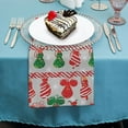 thumbnail image 4 of Qinduosi Merry Christmas Cloth Napkins Polyester Dinner Napkins Home Holiday Party Wedding 6 PCS, 4 of 7