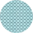 thumbnail image 1 of Ahgly Company Indoor Round Patterned Electric Blue Area Rugs, 8' Round, 1 of 6