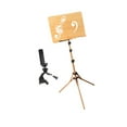 thumbnail image 5 of colcolo Wooden Music Stand for Sheet Music Adjustable Height for Lectern Guitar Band with phone clip, 5 of 8
