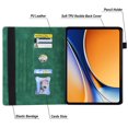 thumbnail image 3 of DWaybox Case for Realme Pad 3 11.6 inch Released 2026, Retro PU Leather & TPU Hybrid Shockproof Cover with Kickstand, Card Slots, Anti-Slip Grip Strap -Green, 3 of 4