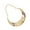 Gold, variant on UDIYO Women Fashion Alloy Semi-Circle Charm Choker Punk Statement Bib Chain Necklace