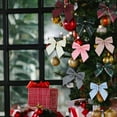 thumbnail image 4 of 10PCS Christmas Bows Multiple Style – Tree Garland Accessories for Party and Holiday Decor – Multi-purpose Bow Collection for Seasonal Display,GN2, 4 of 9