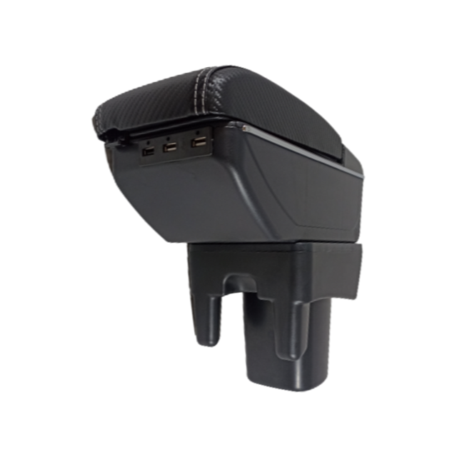 Descansabrazos para Toyota Avanza TSIKA-SL 2005-2012 con 7 puertos USB Fibra de carbono