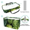 thumbnail image 4 of Tropical Jungle Palm Leaves Large Capacity Reusable Oxford Cloth Laundry Organizer: Foldable Laundry Basket, Bag, and Picnic Basket, 4 of 7