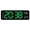 Black Green, variant on Necvior Multifunctional Electronic LED Table Clock with Time Week Temperature Display 2 Alarms 12/24 Hour Format Snooze Function