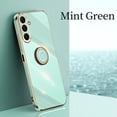 thumbnail image 3 of A 34 54 24 14 Luxury Ring Holder Plating Case For Samsung Galaxy A34 A54 A24 A14 4G 5G M23 M13 M14 M54 A04S Silicone Stand Cover, 3 of 7