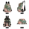 thumbnail image 4 of FORMRS Mini Backpack Purse for Women Travel Daypack Casual Shoulder Bag, Pink and White Cat, 4 of 7