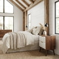 thumbnail image 3 of Black Modern Bedroom Nightstand with Minimalist Design and Metal Frame, 3 of 5