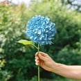 thumbnail image 5 of Artificial Flowers, Artificial Hydrangea Flowers, Faux Hydrangea Bouquet, Fake Floral Stems, Multi Color D 1 Bundle Cloth, Home Decor for Wedding Bouquets Centerpieces Office Party Fall Arrangements, 5 of 6