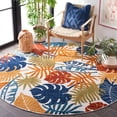 thumbnail image 4 of SAFAVIEH Cabana Kuzman Cream/Red 2'X8' Runner Area Rug, Cream/Red, 8' Round, 4 of 14