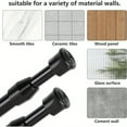thumbnail image 5 of 6 Pack 28-48 Inch Spring Tension Rods, No Drill Adjustable Curtain Rod for Window Closet Storage, Space Saving Sturdy Spring Loaded Rod, 5 of 8