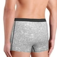 thumbnail image 5 of Disketp Silver Glitter Men'S Boxer Briefs,Soft And Breathable Cotton Underwear With Comfortflex Waistband, 5 of 9