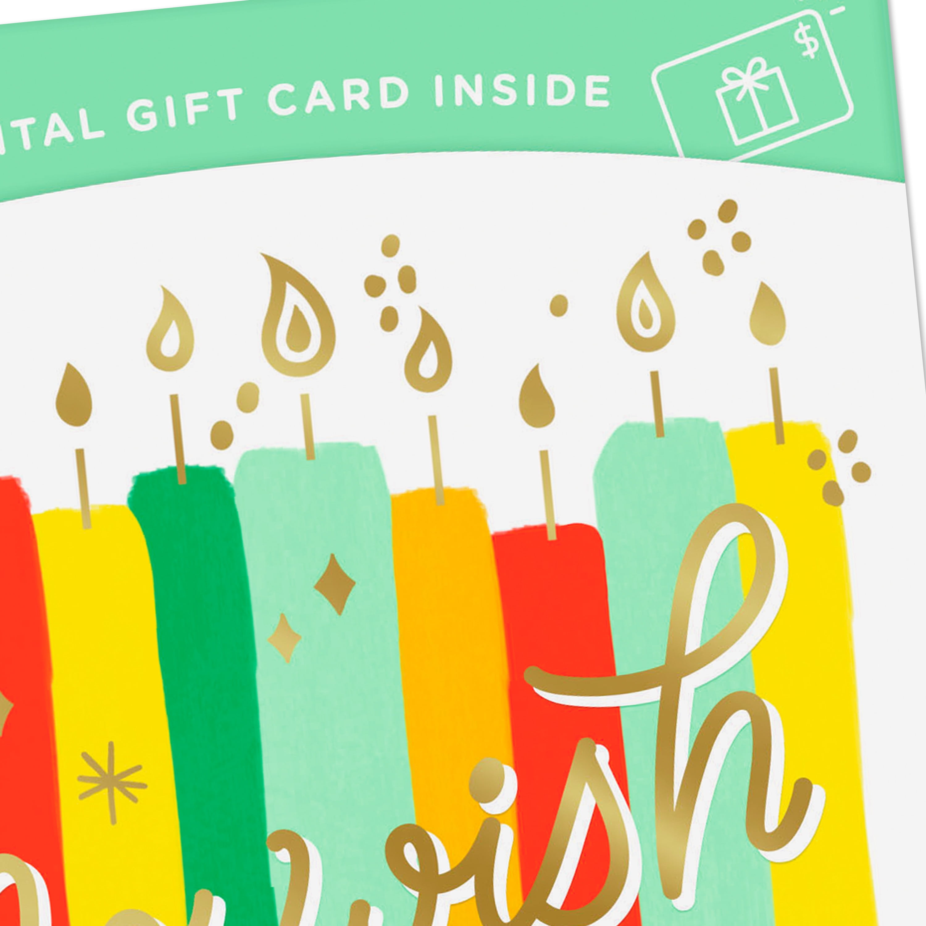 Hallmark Gift Card Greeting Birthday Card (No Wish Too Big)