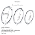 thumbnail image 5 of Briana Williams 20g Nose Rings Studs L Shape Nose Screw Hoop Set Piercing Jewelry, 5 of 7