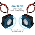 thumbnail image 4 of Dweii 4PCS 3 Watt 8 Ohm Mini altavoz de cavidad única Cavidad de rango completo Máquina de publicidad portátil móvil Conector de altavoz Interfaz de separación 3.3V 5V para una variedad de pequeños pr, 4 of 5