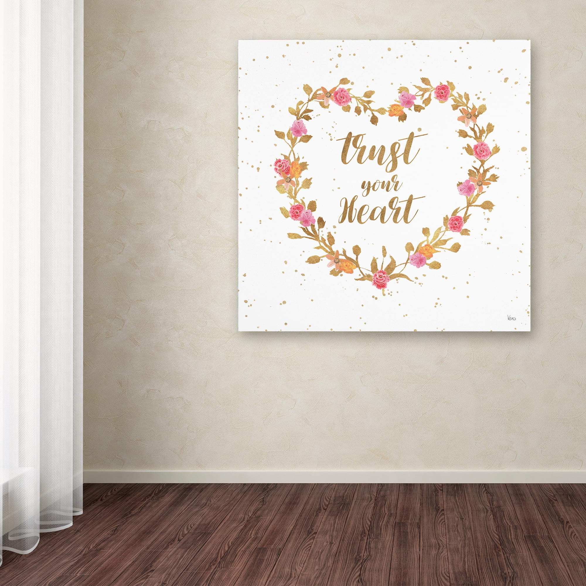 Trademark Fine Art 'Say it Simply II' Canvas Art by Veronique Charron