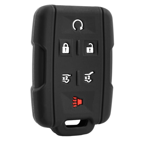 KEYLESSOPTION Key Fob Remote Silicone Case Cover Protector Compatible with 2015 Chevrolet Suburban Tahoe GMC Yukon 1-Pack