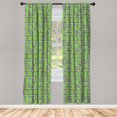 thumbnail image 3 of Ambesonne Car Race Track Curtains, Cars on Roads, Pair of 28"x84", Multicolor, 3 of 5