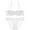 White, variant on Women's Sexy Half Cup Thin Padded Bra and Panties Set Underwire Lingeire