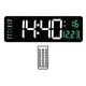 thumbnail image 2 of Reloj digital USB de 15" con pantalla bicolor, control remoto y calendario, 10 ajustes Verde, 2 of 9