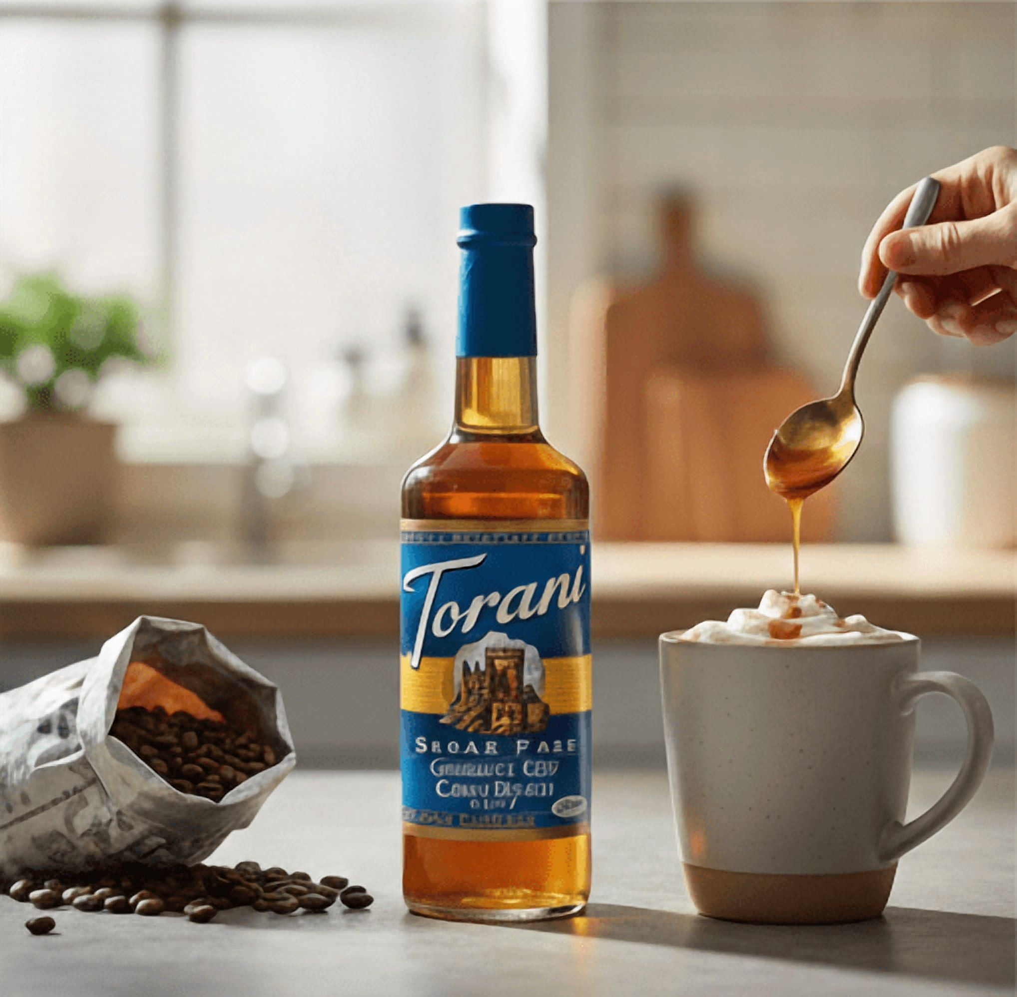 Torani Chocolate Chip Cookie Dough Sugar Free Syrup cs 12/750 ml