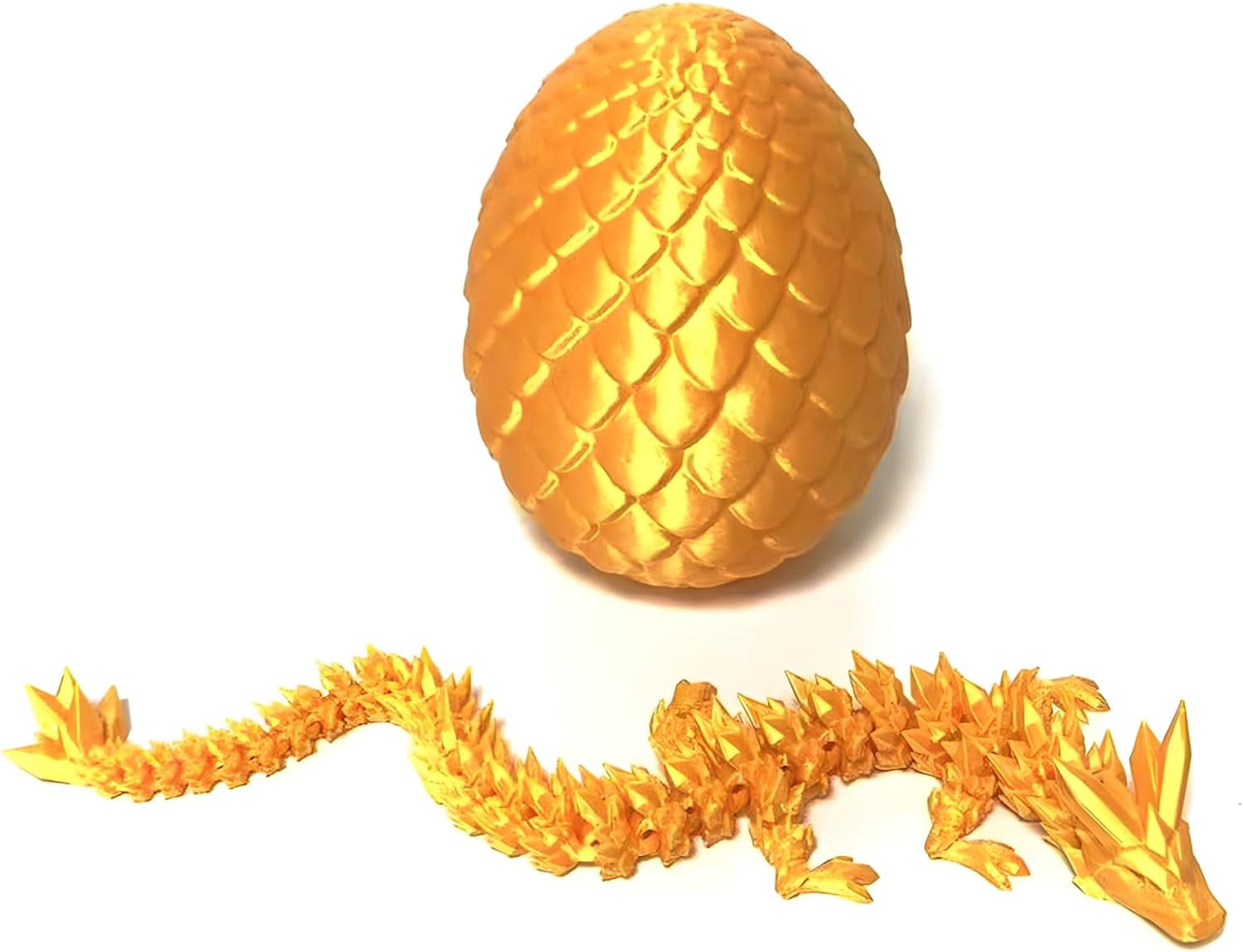 Home Office Desk Decor3D Printed Dragon Egg Crystal 3D Dragon Fidget Toys for Adult Articulated Dragon Egg Surprise Dragon Gifts