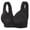 Black, variant on Wdgfv Daisy Bras for Women Comfort Front Closure Underwire Support Bra for Women with Wicking Red 46