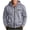 Gray, variant on hoksml Men s Solid Full Zip Up Hoodie Jacket Long Sleeve Zipper Pockets for Fall Winter Daily Work Comfort