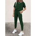 thumbnail image 2 of Conjunto de Jogger de Dos Piezas PRETTYGARDEN 2025 para Mujer en Verde Oscuro Talla L, 2 of 6