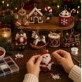 thumbnail image 3 of New 4-Piece 3D Beaded Christmas Ornament DIY Kit for Party Favors, Interactive Group Craft Game for Cozy Christmas Eve Celebrations (Winter Crystal), 3 of 6