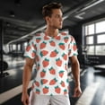 thumbnail image 3 of Wukai Strawberries Print Men's Short-Sleeved Mesh T-Shirt,Quick-Dry Short Sleeve Workout T-Shirt-X-Small, 3 of 8
